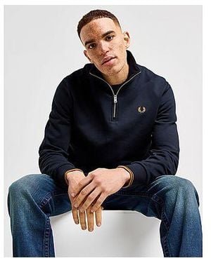 Fred Perry 1/2 Zip Sweatshirt - Blue