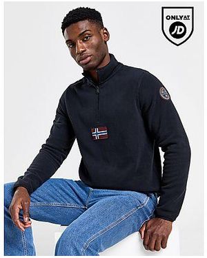 Napapijri Felpa Tev Polar Fleece 1/2 Zip - Blu
