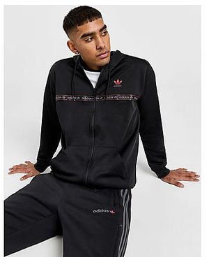 Adidas tape hoodie sale