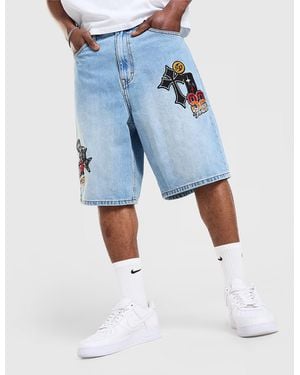 SUPPLY + DEMAND Pantaloncini in Denim Mesa - Blu
