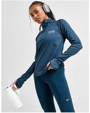 Nike Training Graphic Swoosh 1 4 Zip Top in Black Lyst UK