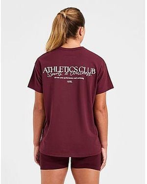 AYBL Athletics Club Boyfriend T-shirt - Red