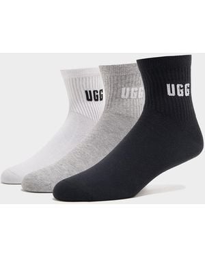 UGG Lot De 3 Paires De Chaussettes Basses - Noir