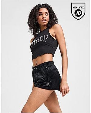Juicy Couture Pantaloncini Diamante JC Logo - Nero