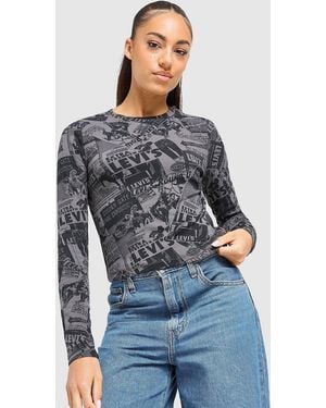 Levi's Levi's T-Shirt Manches Longues Heritage - Bleu