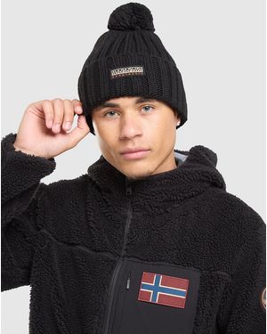 Napapijri Mens Fea Knit Beanie Hat - Nero