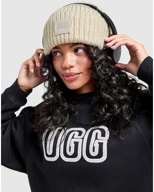 UGG Bonnet Chunky Rib - Noir