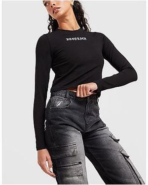 Hoodrich Script Cargo Jeans - Black