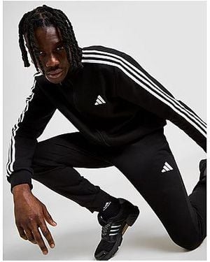 adidas Fleece 3-stripes Tracksuit - Black