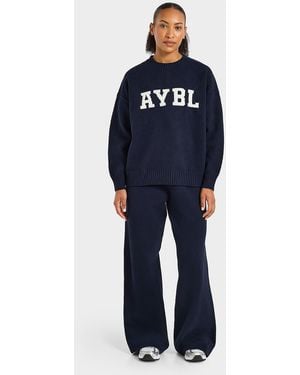 AYBL Womens Pantaloni della tuta Knit Varsity - Blu