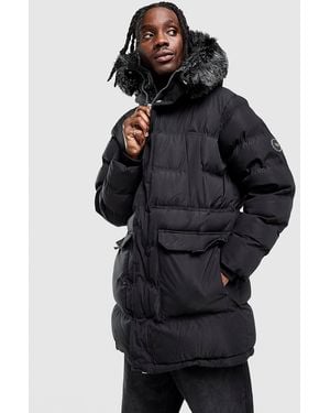 SUPPLY + DEMAND Mens Parka Longline Command - Nero