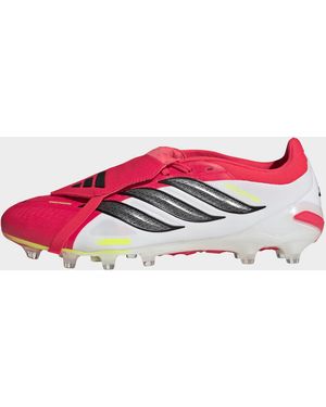 adidas Womens Scarpa Da Calcio Predator Pro Con Linguetta Ripiegabile Per Superfici IN Erba Artificiale - Nero