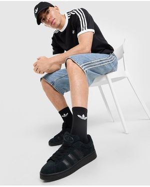adidas Originals Mens Pantaloncino Denim Firebird - Blu