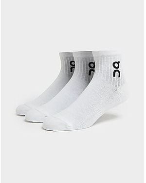 On Shoes 3-pack Mid Socks - Black