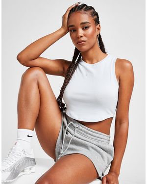 Nike Top Crop a Canotta Sportswear Essential a Costine - Nero