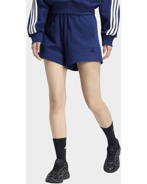 adidas Womens Short KIT Small Logo - Blu