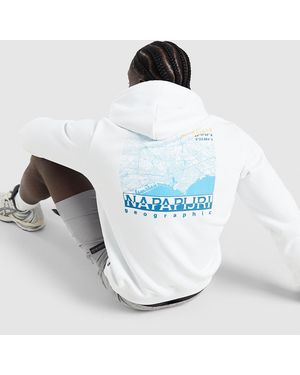 Napapijri Sweat À Capuche Marseille - Blanc