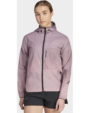 adidas Womens Giacca A Vento Terrex Xperior Clima365 Light Windweave - Viola