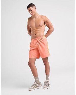 adidas Originals Adicolor 3-stripes 8" Swim Shorts - Black