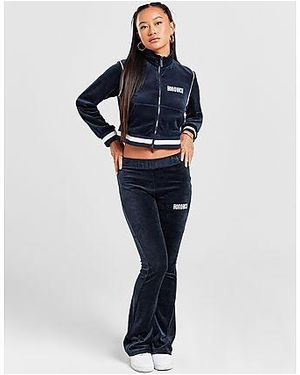 Hoodrich Velour Flared Leggings - Black