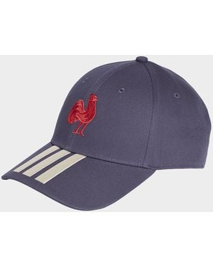 adidas Cappellino Da Baseball France Rugby 3-stripes - Blu