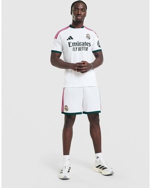 adidas Mens Real Madrid 2026/27 Home Shorts - Bianco