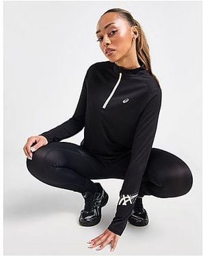 Asics Icon 1/2 Zip Top - Black