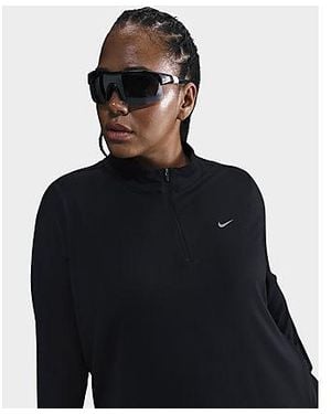 Nike Plus Size Swift Uv 1/2 Zip Top - Black