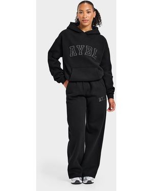 AYBL Womens Varsity Applique Hoodie - Nero