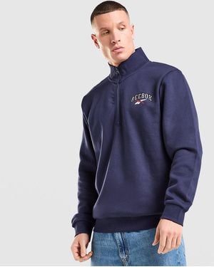 Reebok Haut De Survêtement Zippé 1/4 State - Bleu