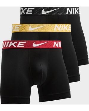 Nike Mens Confezione Da 3 Boxer In Microfibra - Nero