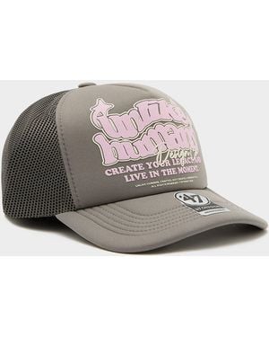 Unlike Humans Womens Studios Trucker Cap - Grigio