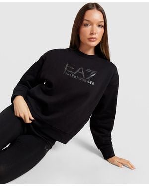 EA7 Visibility Logo Crew Sweatshirt - Noir