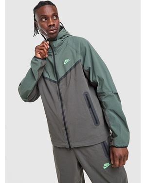 Nike Tech Woven Full Zip Hooded Jacket - Gris