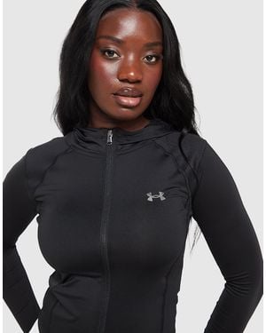 Under Armour Sweat À Capuche Zippé Côtelé - Noir