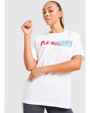 P.E Nation T-Shirt Soundtrack - Blanc