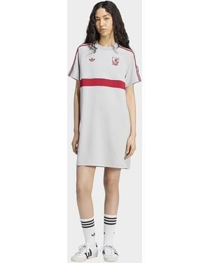 adidas Womens Abito Originals Liverpool Fc - Bianco