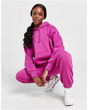 Nike Felpa con Cappuccio Phoenix Oversize - Nero