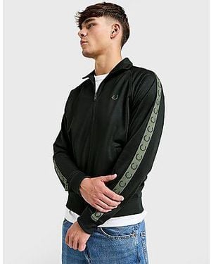 Fred Perry Taped Track Top - Black