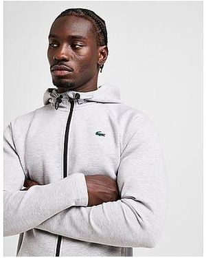 Lacoste Tech Knit Full Zip Hoodie - Black