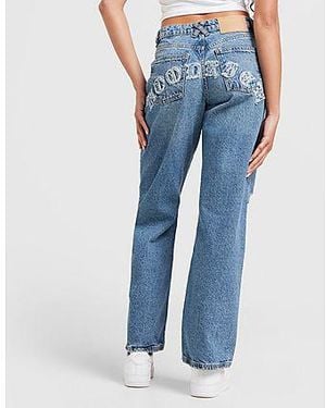 Hoodrich Logo Applique Jeans - Blue