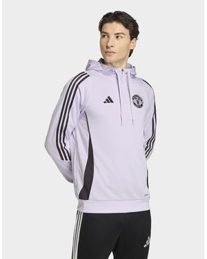 adidas Sweat À Capuche D'Entraînement Manchester United Fc Tiro 25 - Violet