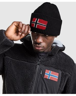 Napapijri Mens Evei Knit Beanie Hat - Nero