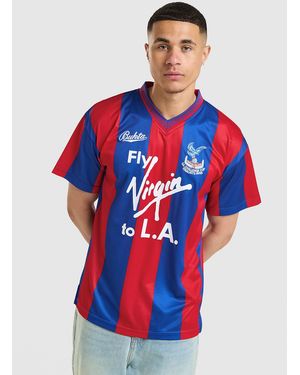 Score Draw Mens Crystal Palace FC 1990 Retro FA Cup Maglia calcio - Blu
