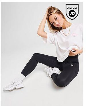 New Balance Leggings Essential Logo - Nero