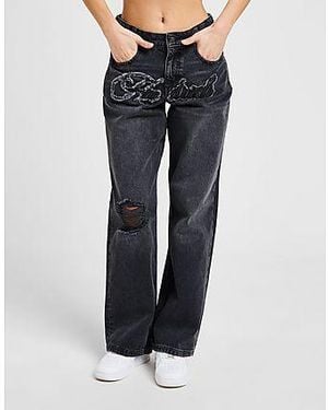Hoodrich Front Script Jeans - Black