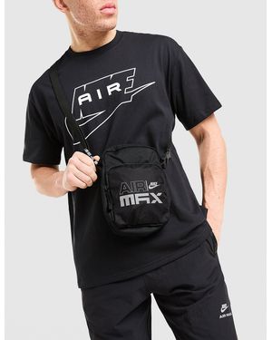 Nike Mens Borsa Crossbody Air Max Reflective Logo - Nero