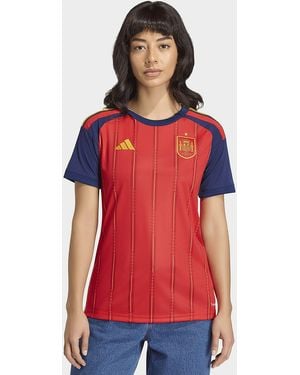 adidas Womens Maglia Home Spagna 26 - Rosso