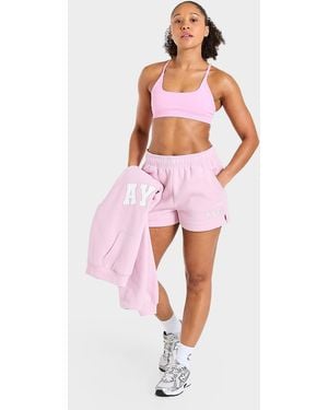 AYBL Womens Pantaloncino Varsity 2.0 Fleece - Rosa