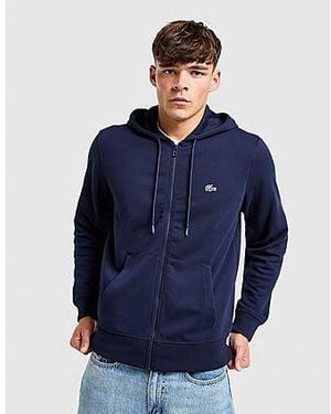 Lacoste Double Knit Full Zip Hoodie - Blue